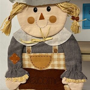 Fall hanging scarecrow decoration